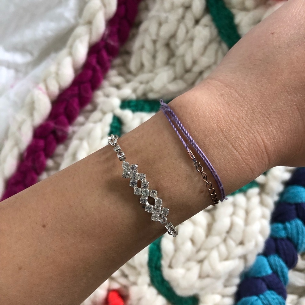 Silver Sparkly Bracelet